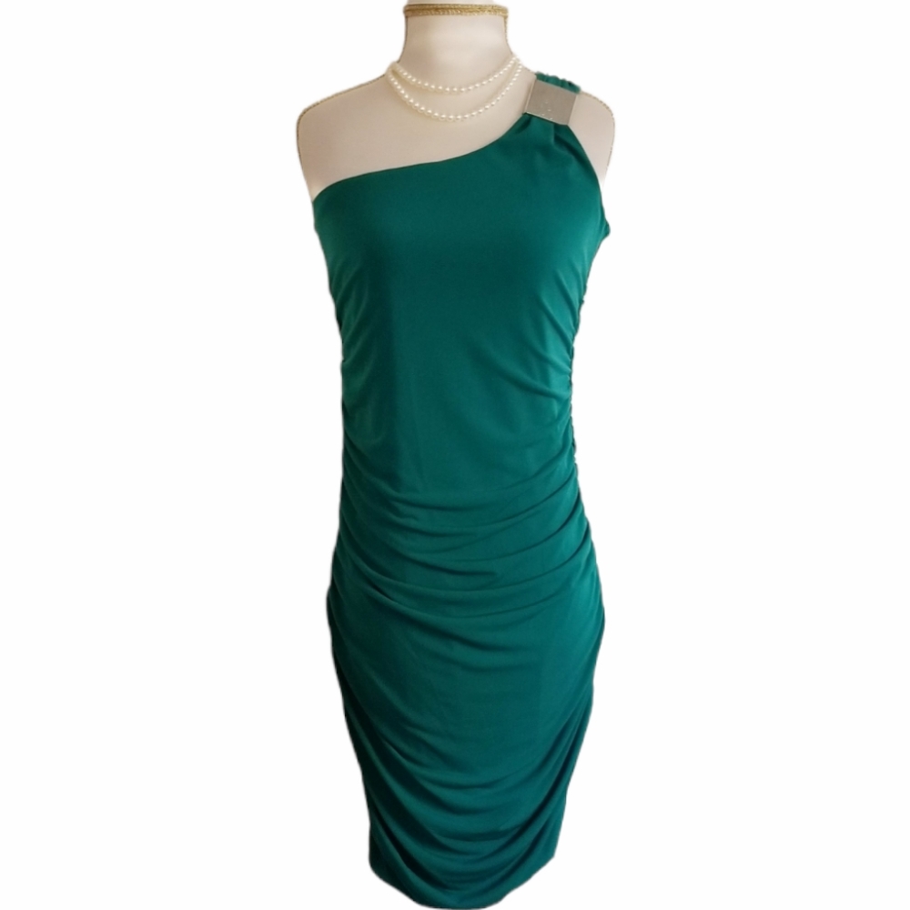 Sweet Storm Green One Shoulder Bodycon Dress